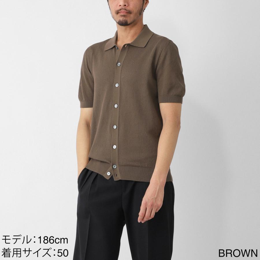 Gran Sasso（グランサッソ） 半袖ニットシャツ FRESH COTTON SHORT