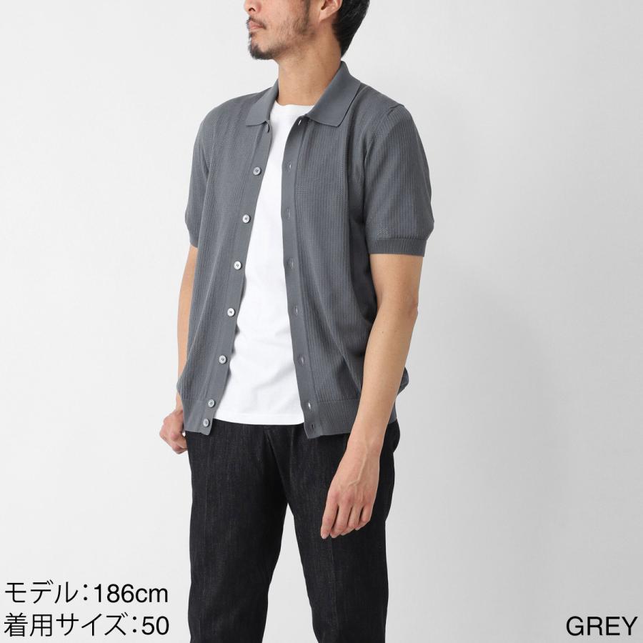 Gran Sasso（グランサッソ） 半袖ニットシャツ FRESH COTTON SHORT