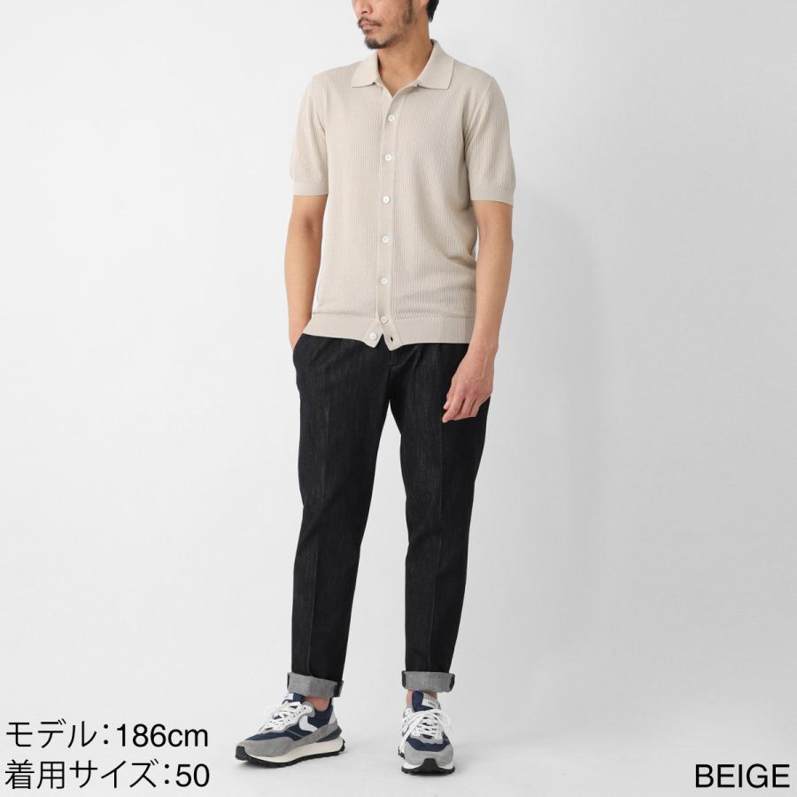 Gran Sasso（グランサッソ） 半袖ニットシャツ FRESH COTTON SHORT