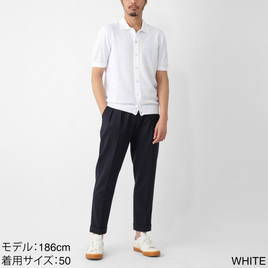 Gran Sasso（グランサッソ） 半袖ニットシャツ FRESH COTTON SHORT