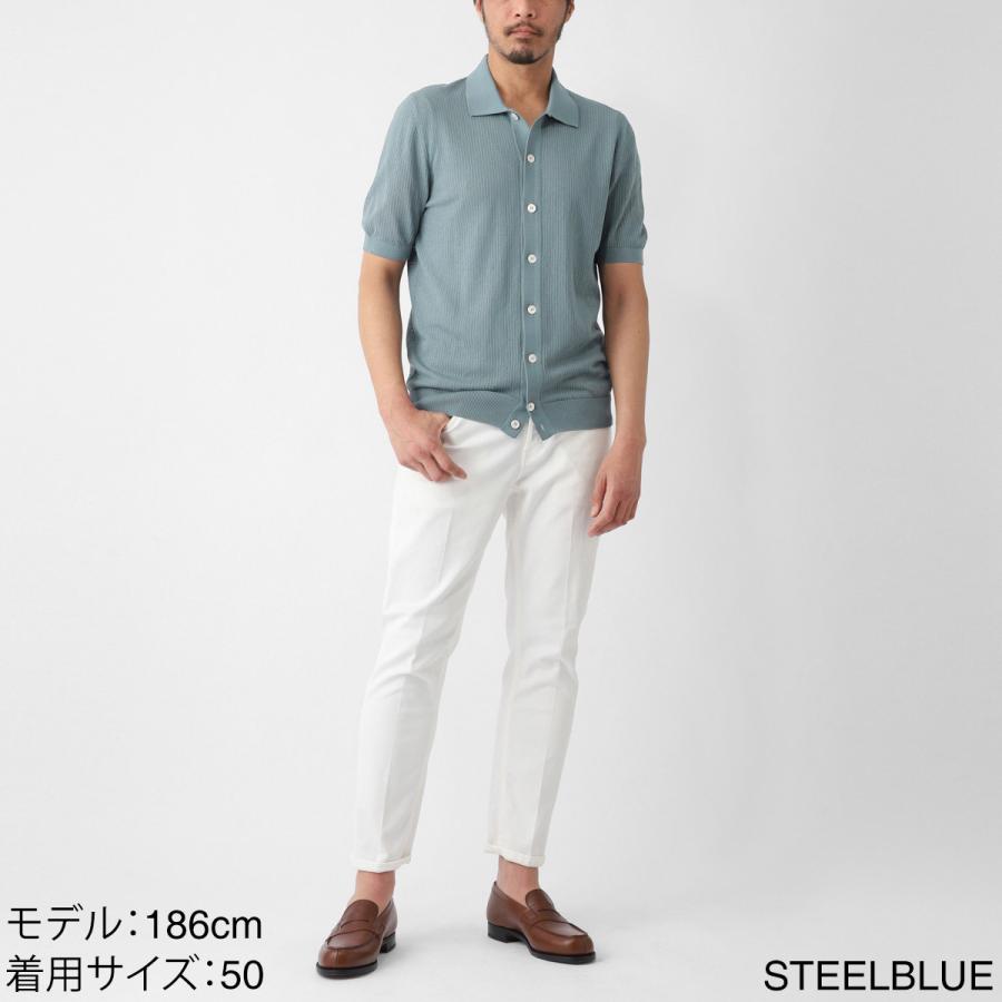Gran Sasso（グランサッソ） 半袖ニットシャツ FRESH COTTON SHORT