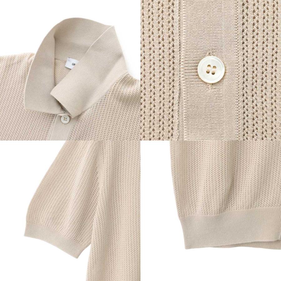 Gran Sasso（グランサッソ） 半袖ニットシャツ FRESH COTTON SHORT