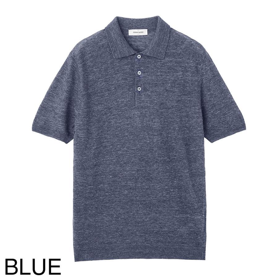 Gran Sasso（グランサッソ） ニットリネンポロシャツ KNITTED LINEN