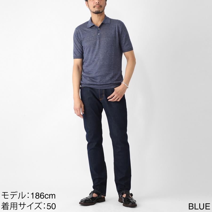 Gran Sasso（グランサッソ） ニットリネンポロシャツ KNITTED LINEN