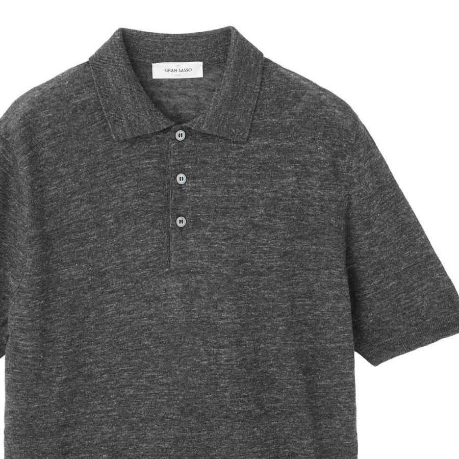 Gran Sasso（グランサッソ） ニットリネンポロシャツ KNITTED LINEN