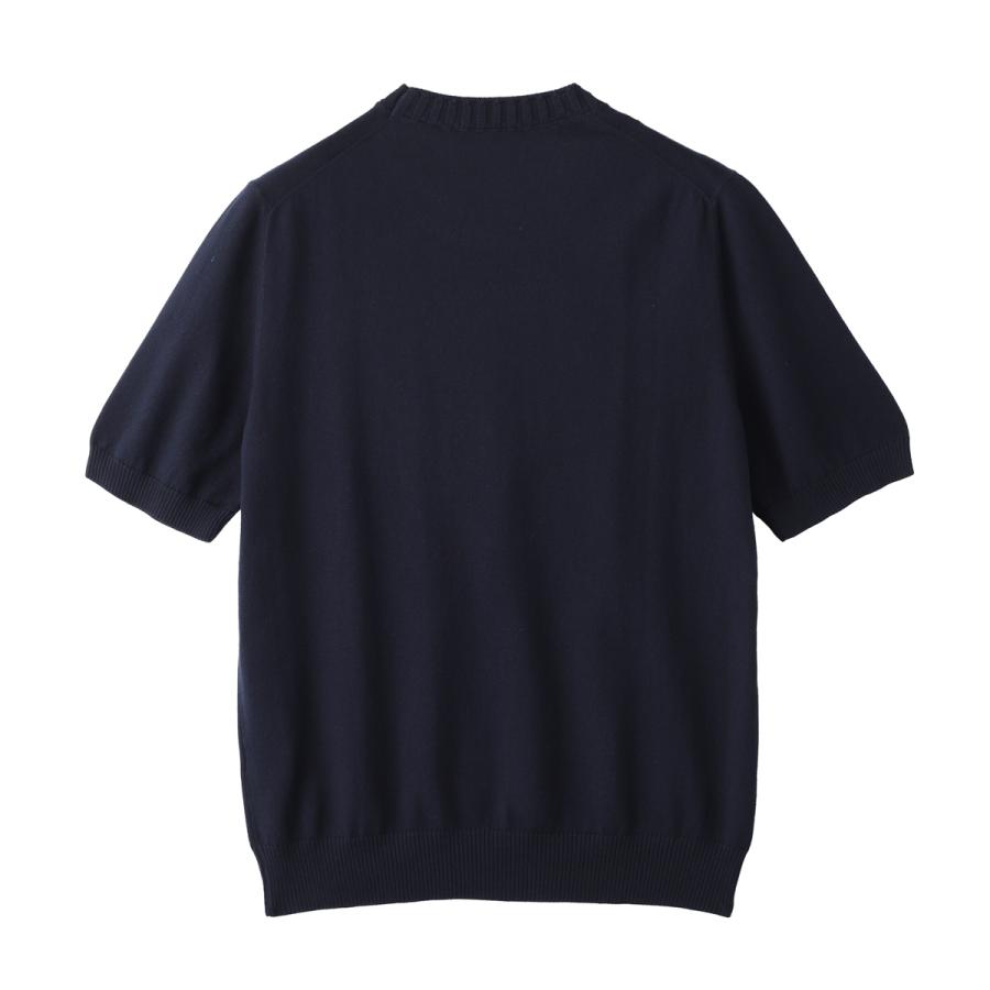 Gran Sasso（グランサッソ） クルーネック半袖ニット 大きいサイズあり