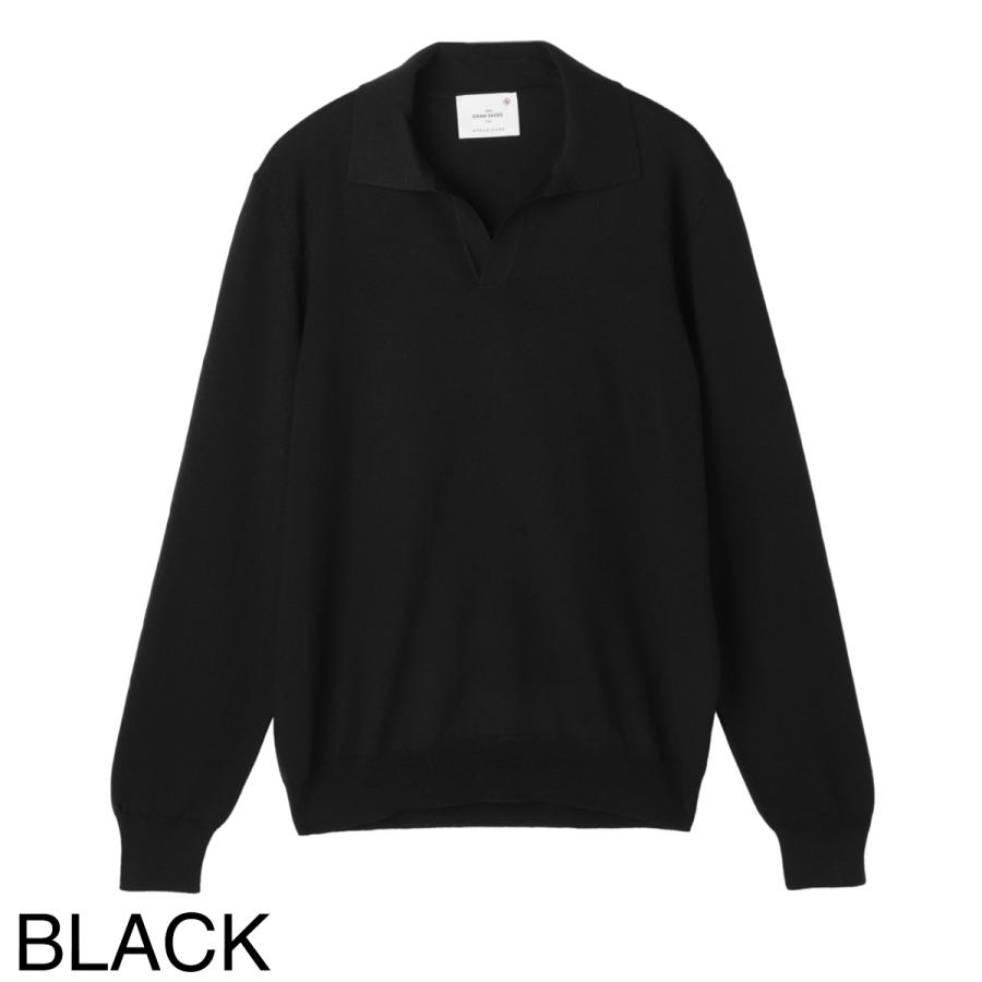 Gran Sasso（グランサッソ） 長袖ニットポロシャツ ATHLEISURE アス