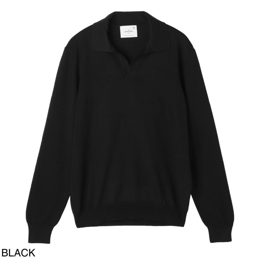 Gran Sasso（グランサッソ） 長袖ニットポロシャツ ATHLEISURE アス