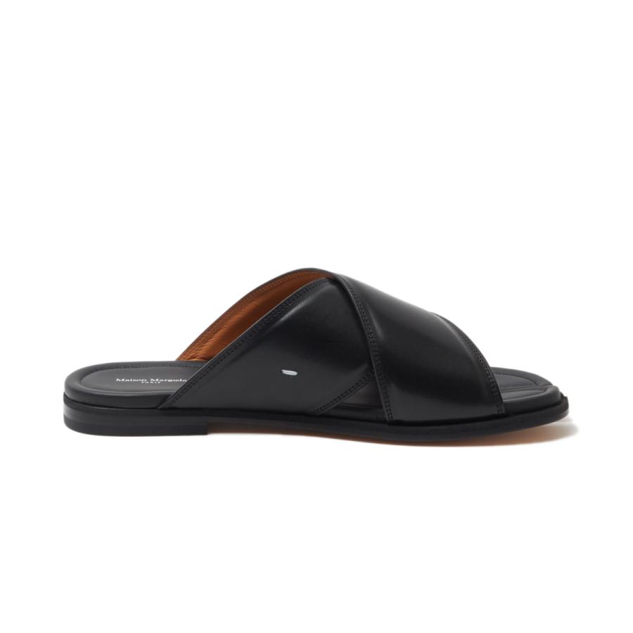 メゾンマルジェラ Maison Margiela サンダル TABI NUMBERS CROSSED SANDAL タビ クロスサンダル ブラック メンズの画像
