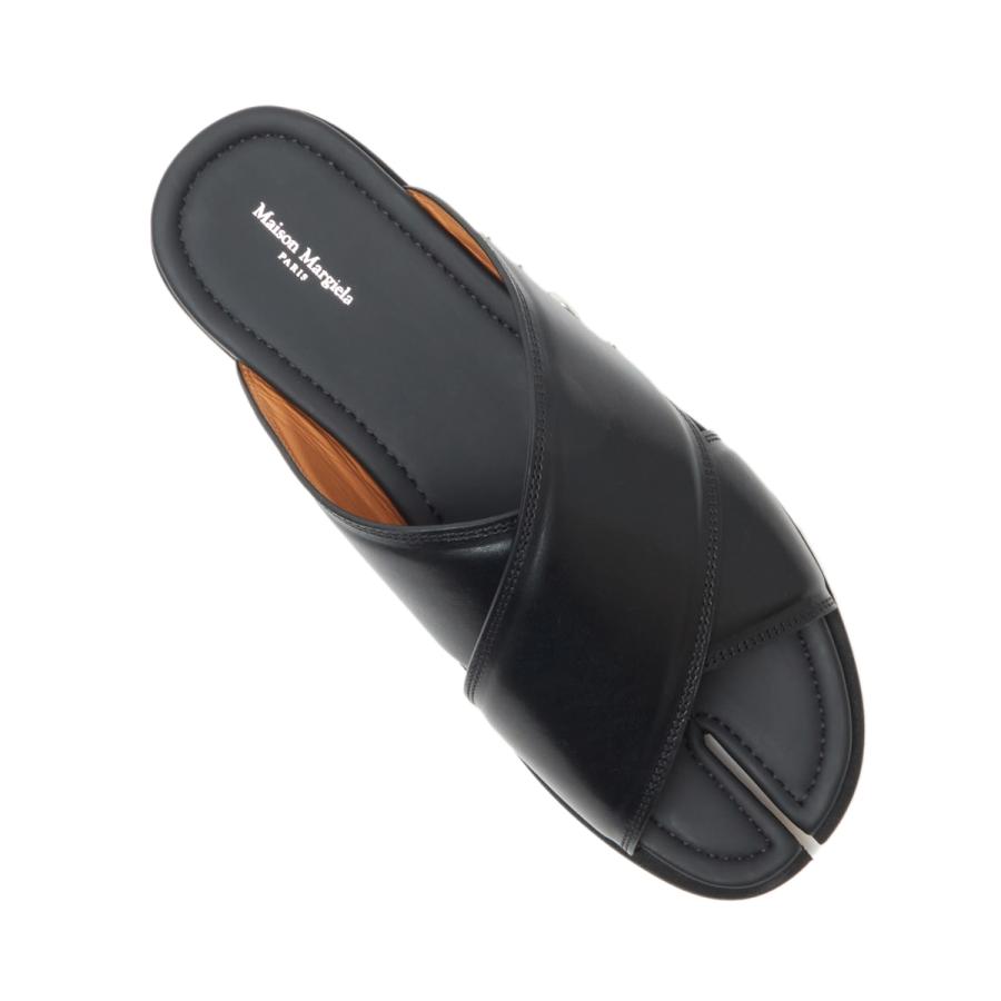 メゾンマルジェラ Maison Margiela サンダル TABI NUMBERS CROSSED SANDAL タビ クロスサンダル ブラック メンズの画像