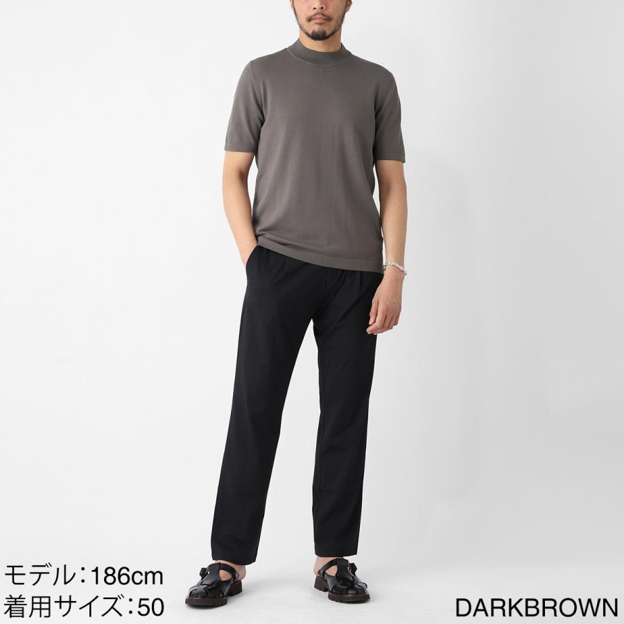 グランサッソ Gran Sasso モックネック半袖ニット LUPETTO M/M 12G 大きいサイズあり メンズ 58109-18120-126の画像