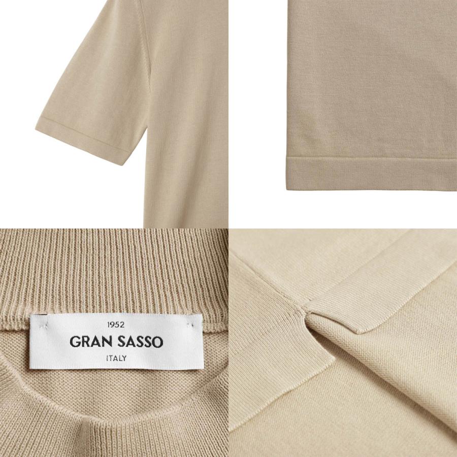 グランサッソ Gran Sasso モックネック半袖ニット LUPETTO M/M 12G 大きいサイズあり メンズ 58109-18120-126の画像
