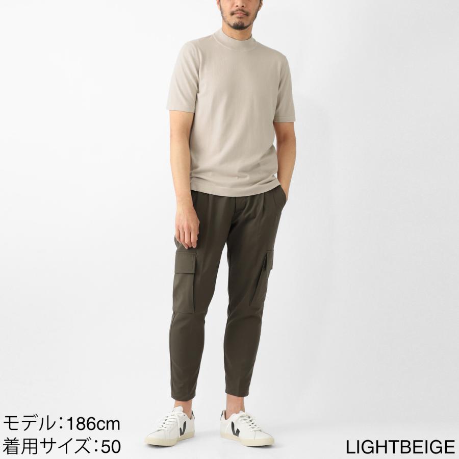 グランサッソ Gran Sasso モックネック半袖ニット LUPETTO M/M 12G 大きいサイズあり メンズ 58109-18120-126の画像