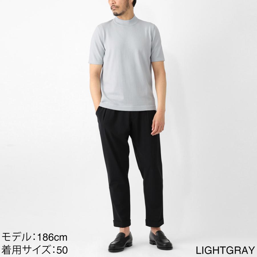 Gran Sasso（グランサッソ） モックネック半袖ニット LUPETTO M/M 12G