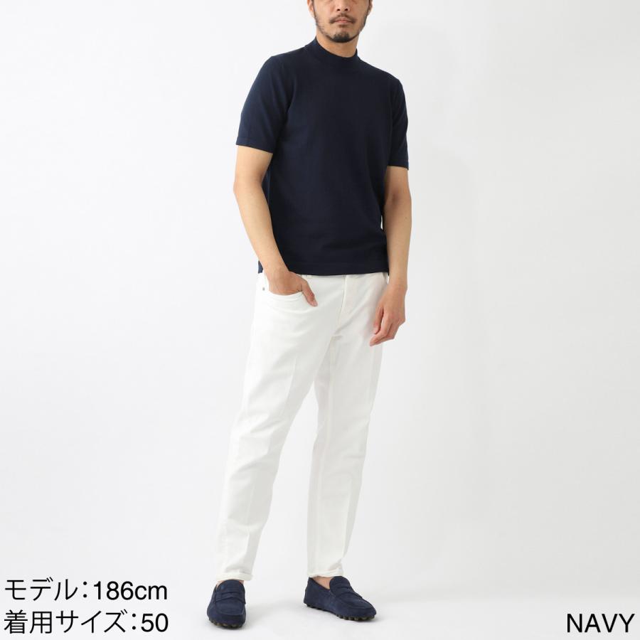 グランサッソ Gran Sasso モックネック半袖ニット LUPETTO M/M 12G 大きいサイズあり メンズ 58109-18120-126の画像