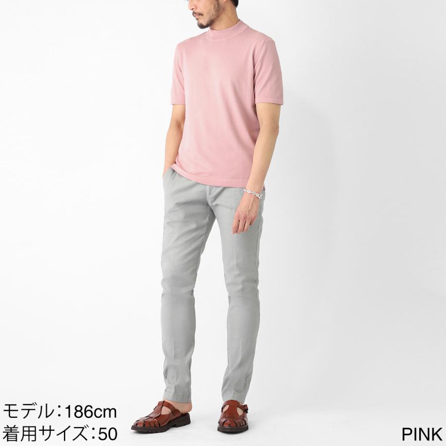 グランサッソ Gran Sasso モックネック半袖ニット LUPETTO M/M 12G 大きいサイズあり メンズ 58109-18120-126の画像