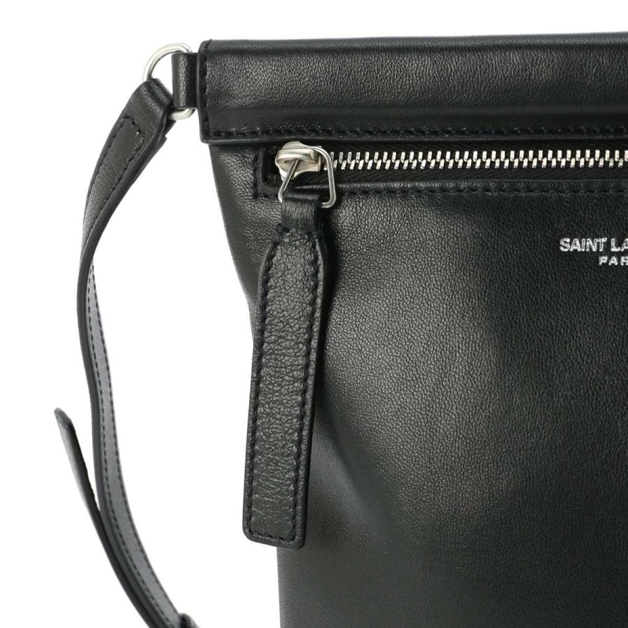 サンローラン SAINT LAURENT クロスボディバッグ YSL BV FLAT SID CRSB REVLON ブラック メンズ 581697-1ge0e-1000｜mb-y｜08