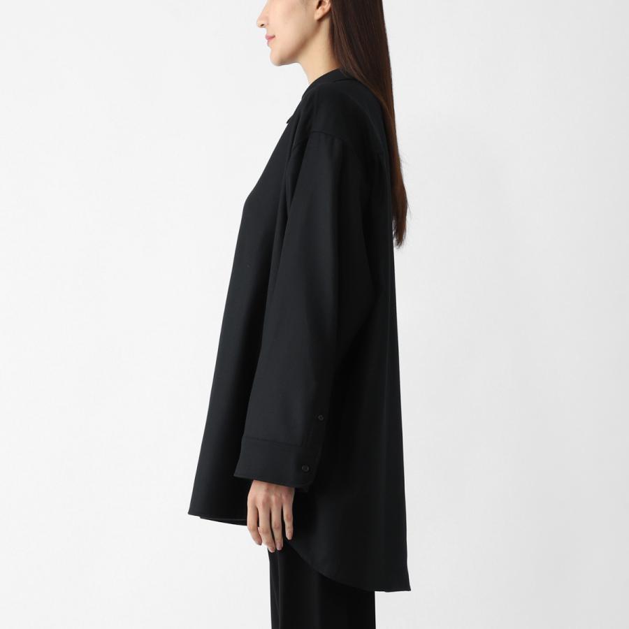 the row キャロラインオーバーサイズフランネルシャツ Caroline Shirt Black – The Row