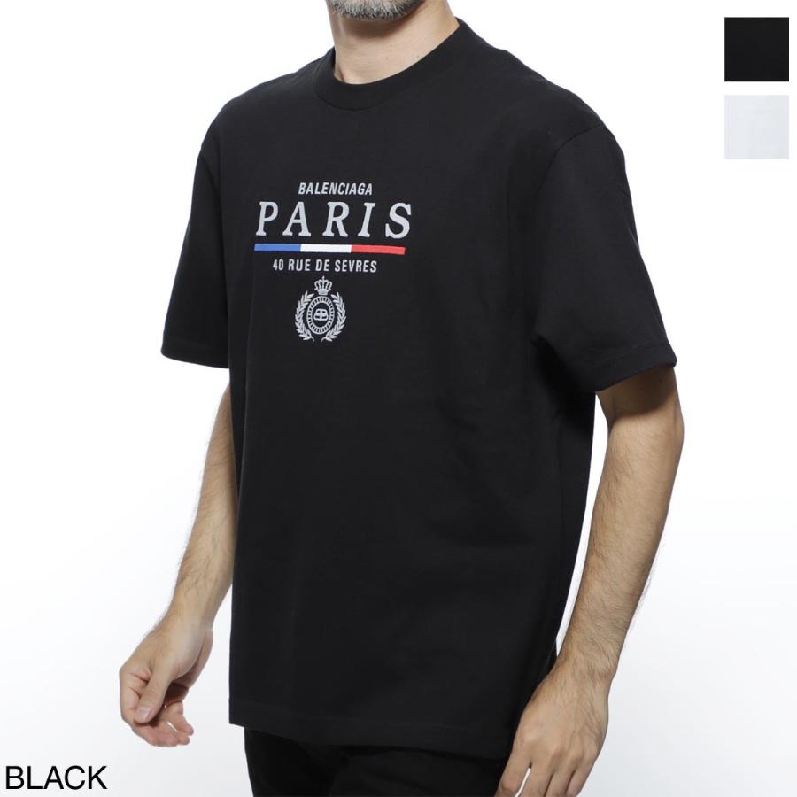 バレンシアガ BALENCIAGA クルーネック Tシャツ PARIS FLAG REGULAR T-SHIRT メンズ  594579-tgv48-1000 :594579-tgv48:モダンブルーYahoo!店 - 通販 - Yahoo!ショッピング
