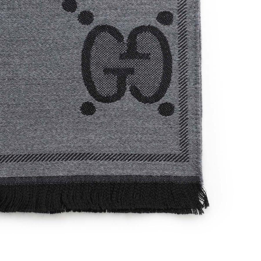 【タグなし】GUCCI GGロゴ リバーシブル ストール　グレー GUCCI GG柄 ストール マフラー リバーシブル グレー｜Yahoo!フリマ（旧