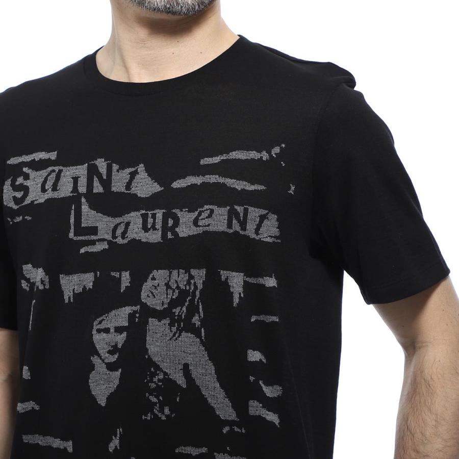 サンローランパリ SAINT LAURENT PARIS クルーネックTシャツ JACQUARED サンローランパリ SAINT LAURENT PARIS クルーネックTシャツ JACQUARED