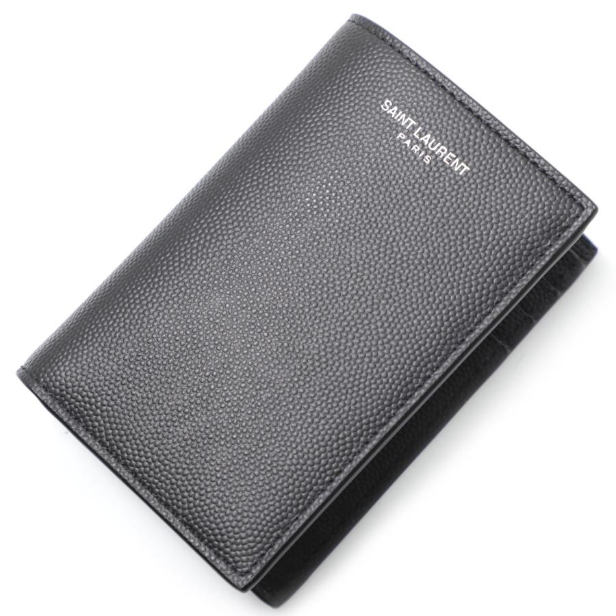 SAINT LAURENT サンローラン 2つ折り財布 CREDIT CARD WALLET ブラック  
