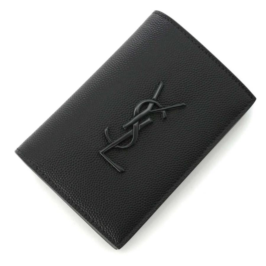 SAINT LAURENT サンローラン 2つ折り財布 CREDIT CARD WALLET ブラック