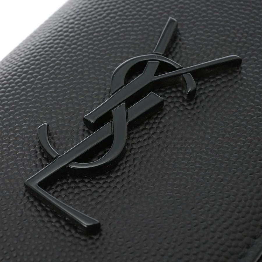 【本物】SAINT LAURENT サンローラン ブラック 二つ折り財布 SAINT LAURENT サンローラン 2つ折り財布 CREDIT CARD WALLET ブラック