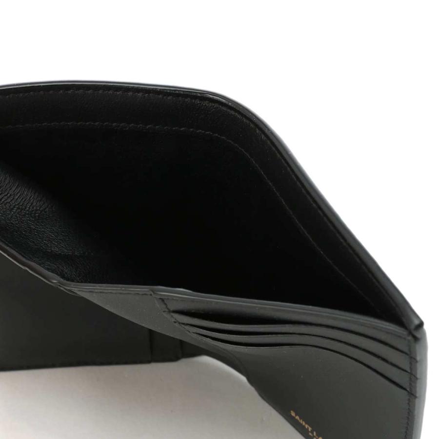 SAINT LAURENT サンローラン 2つ折り財布 CREDIT CARD WALLET ブラック