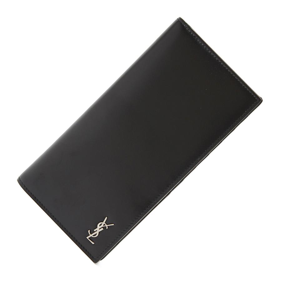 SAINT LAURENT サンローラン 長財布 小銭入れ付き ブラック メンズ