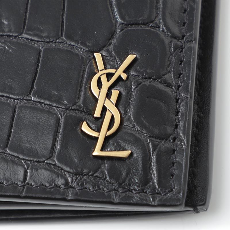 SAINT LAURENT サンローラン 長財布 小銭入れ付き TINY MONOGRAM