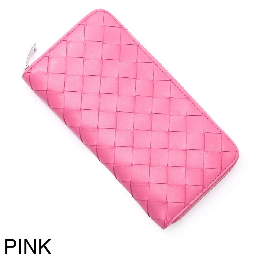 ⭐️新タグ【美品】ボッテガヴェネタ／長財布／ラウンドZIP／ピンク