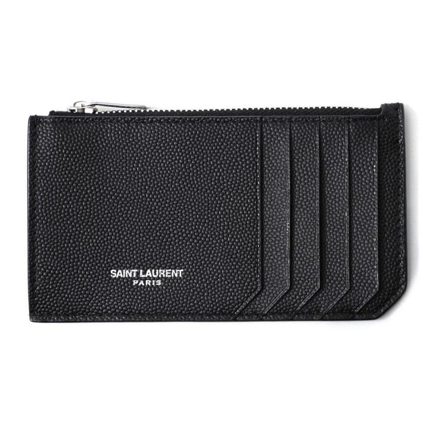 SAINT LAURENT サンローラン カードケース FRAGMENTS ZIPPED CARD CASE