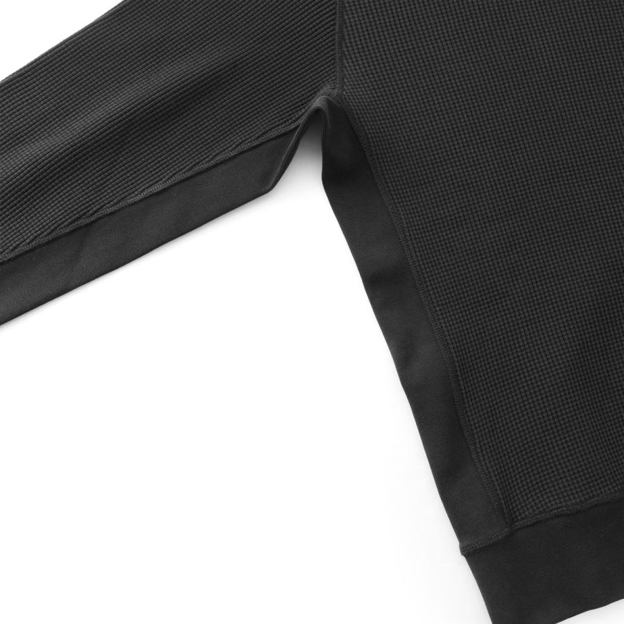 ストーンアイランド STONE ISLAND スウェットシャツ 6100056 ORGANIC COTTON WAFFLE FLEECE ブラック メンズ l1s156100056-s0044-v0029の画像