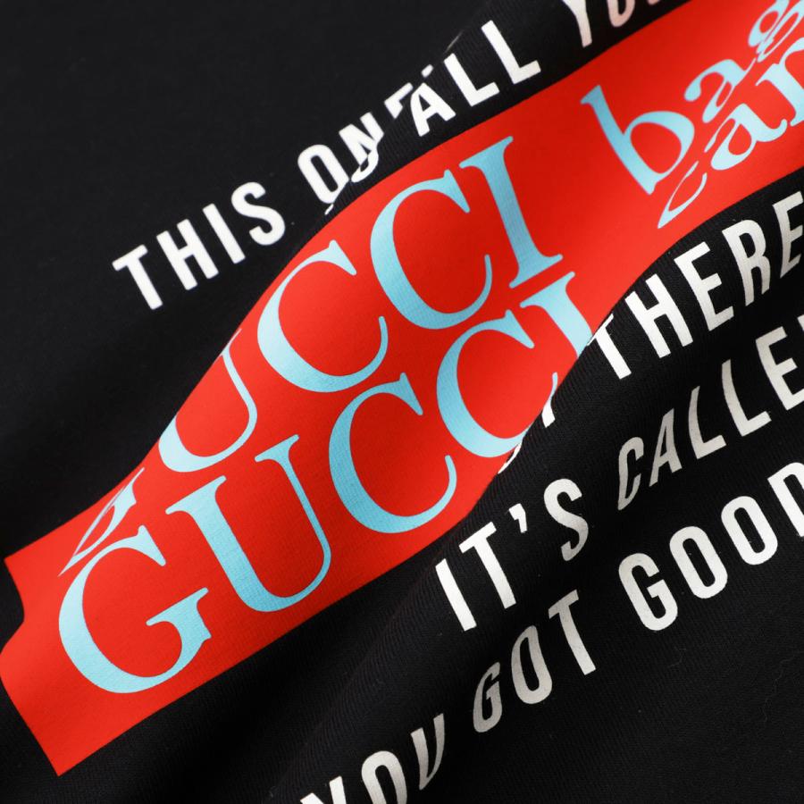 最終値下希少✨GUCCI ペアー(梨)プリント コットン クルーネックTシャツ GUCCI(グッチ) Tシャツ660744 660744 ブラック サイズ S｜【公式