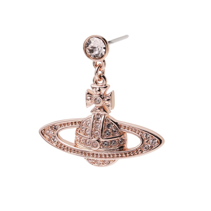ヴィヴィアンウエストウッド Vivienne Westwood ピアス MINI BAS RELIEF DROP EARRINGS ゴールド レディース 62020025-02g120-cn-g120-pinkgoldsilkの画像