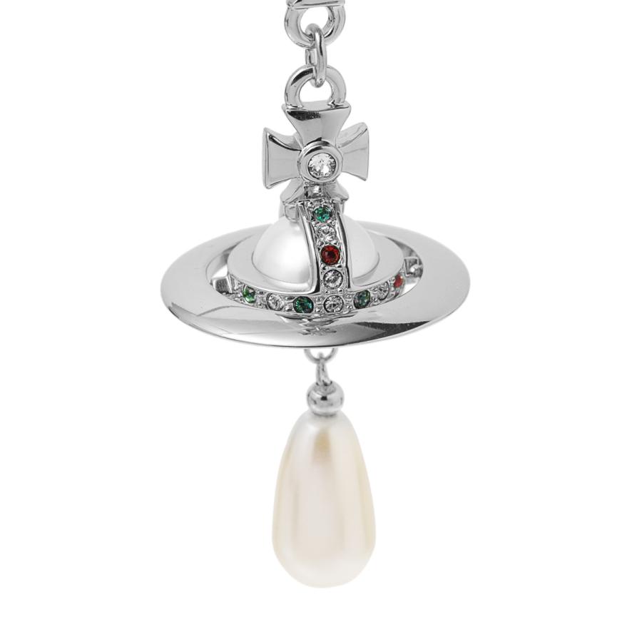 ヴィヴィアンウエストウッド Vivienne Westwood ピアス PEARL DROP EARRINGS シルバー レディース 62020034-02p128-cn-02p128-platinum-pearl-multiの画像