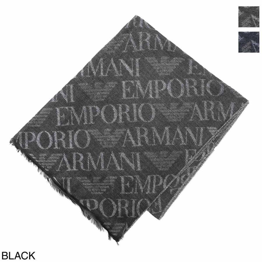 人気急上昇 高価値 エンポリオアルマーニ EMPORIO ARMANI スカーフ ALLOVER JACQUARD LOGO ストール メンズ 625271-0a314-00020