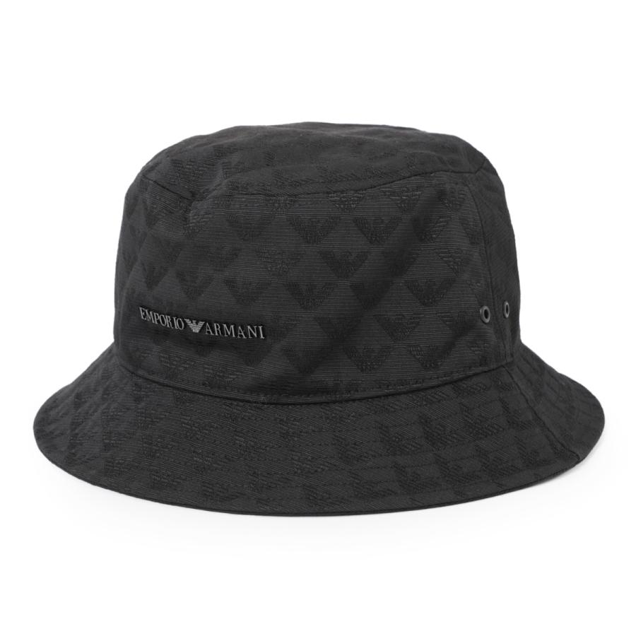 エンポリオアルマーニ EMPORIO ARMANI ストラップ付き ハット クロシェ 