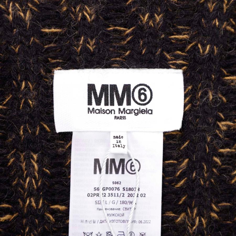 Maison Margiela ウール ブラウン クルーネックセーター L Maison Margiela（メゾンマルジェラ） エムエム 6 MM6 Maison Margiela