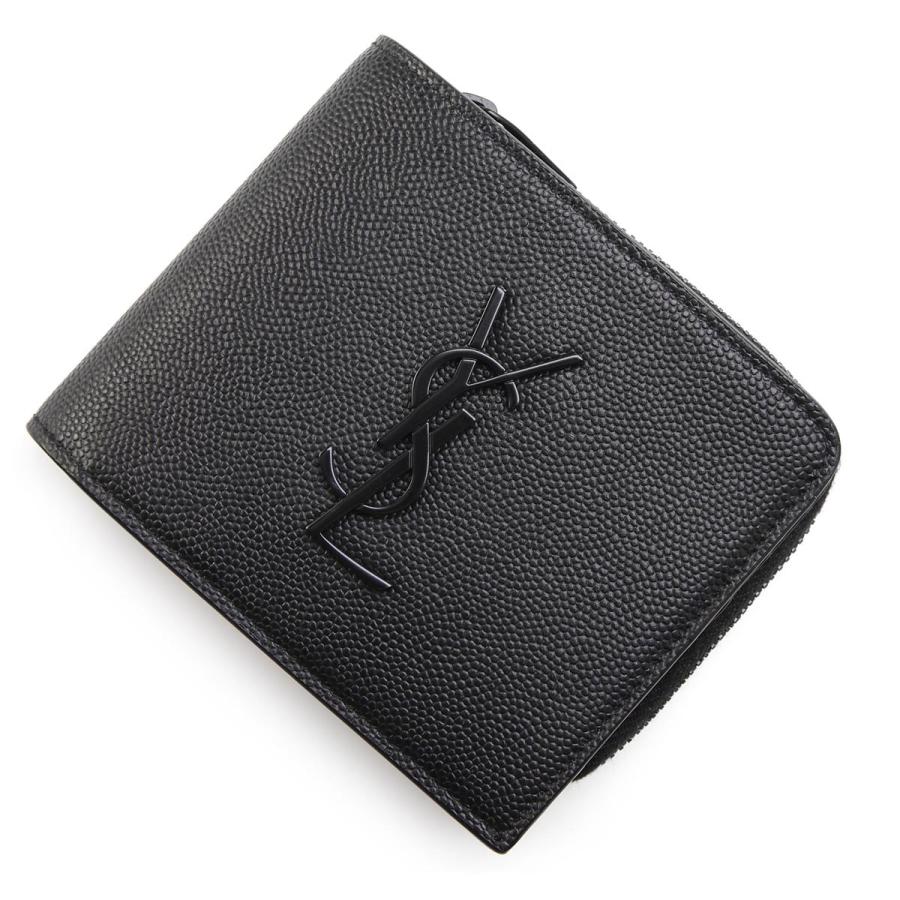 サンローラン Saint Laurent 2つ折り財布 小銭入れ付き ブラック メンズ Bty7u 1000 Bty7u 1000 モダンブルーyahoo 店 通販 Yahoo ショッピング