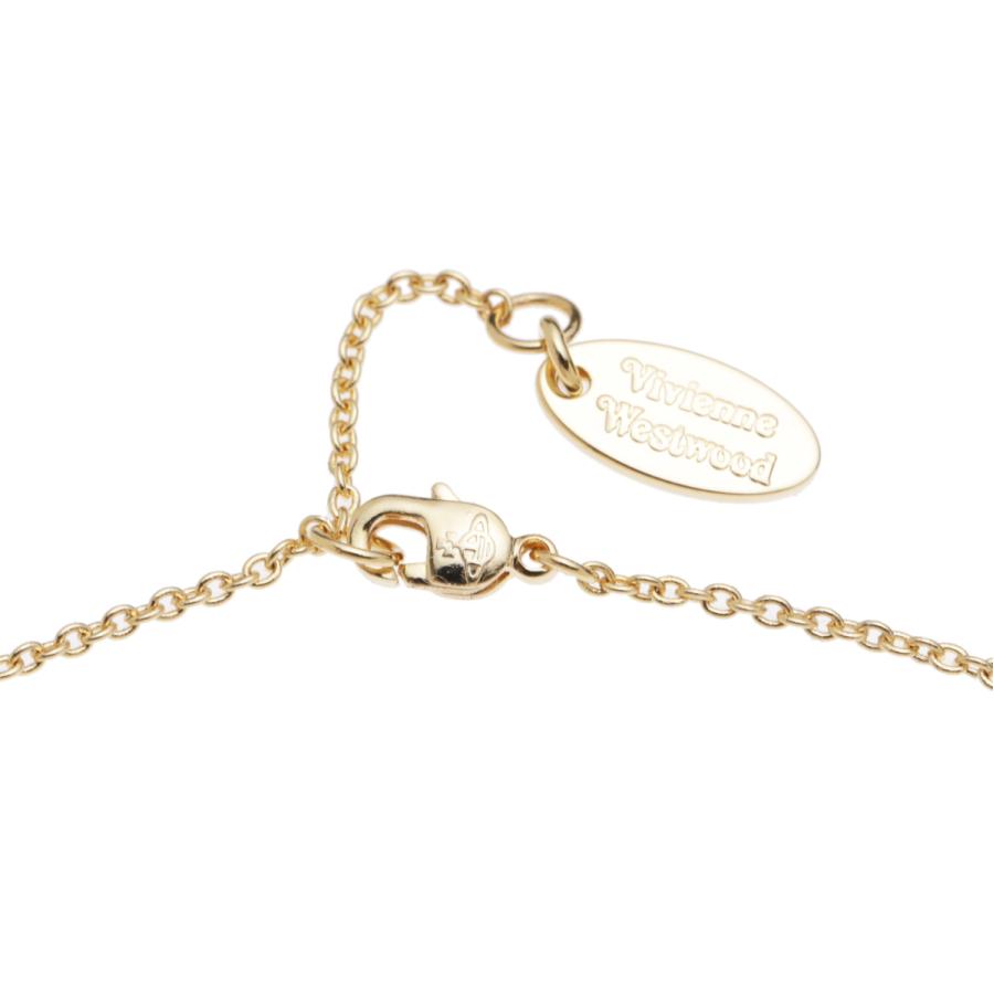 ヴィヴィアンウエストウッド Vivienne Westwood ネックレス TILLYA PENDANT ゴールド レディース 630203f3-02r929-r929-gold-violetenamel-violetpearlの画像