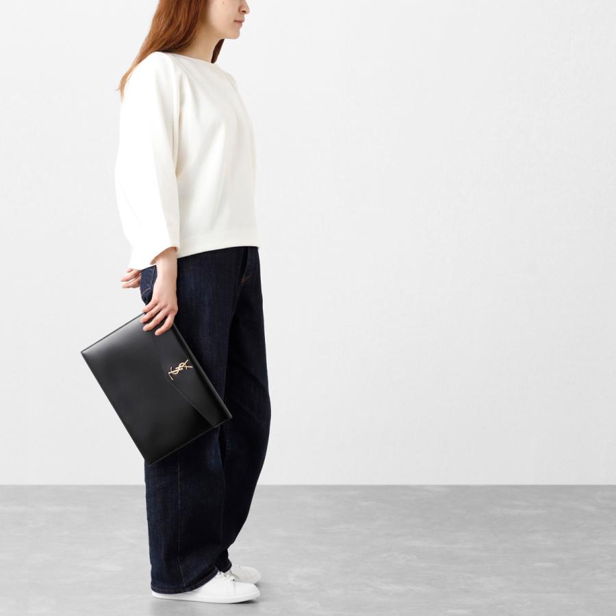 SAINT LAURENT サンローラン クラッチバッグ ブラック レディース  