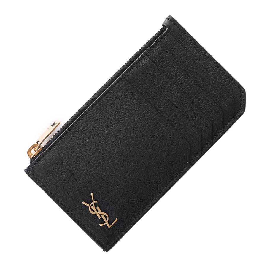 SAINT LAURENT サンローラン カードケース TINY ブラック レディース 
