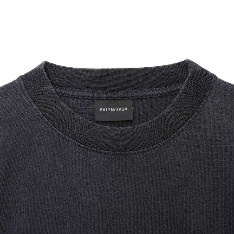 BALENCIAGA バレンシアガ ロゴクルーネックTシャツ xs BALENCIAGA（バレンシアガ） クルーネックTシャツ ブラック メンズ