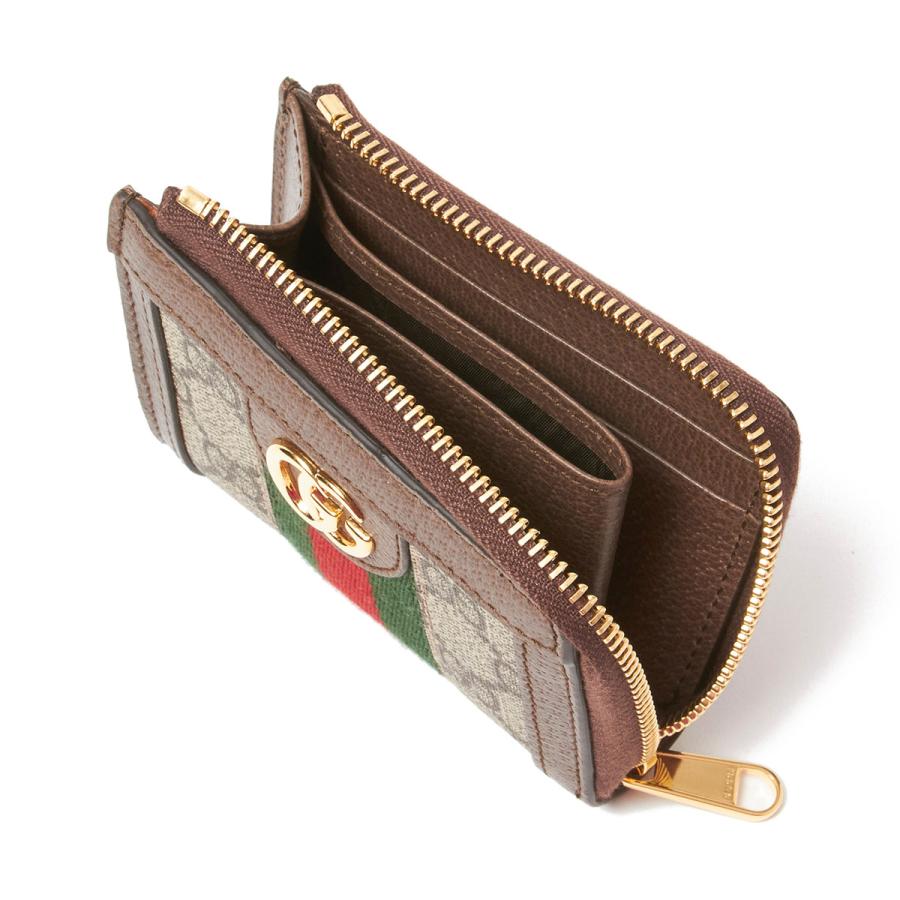 グッチ GUCCI コインケース OPHIDIA オフィディア ベージュ レディース
