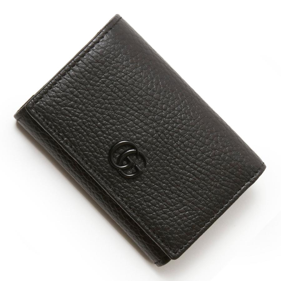 GUCCI（グッチ） GUCCI 3つ折り財布 ARIA GG Marmont ブラック