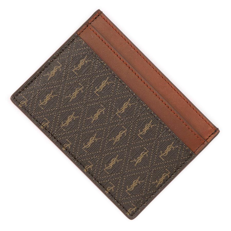 SAINT LAURENT サンローラン カードケース ブラウン メンズ 647148  