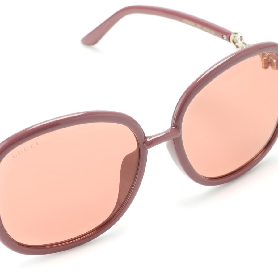 GUCCIレディースサングラス ピンク系 GUCCI グッチ サングラス ROUND-FRAME SUNGLASSES ASIAN FIT