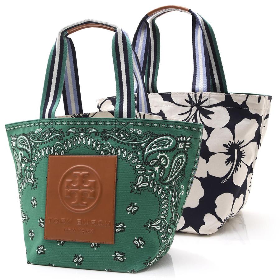 トリーバーチ Tory Burch トートバッグ Gracie Print Canvas Tote グレイシー プリント キャンバス トート グリーン レディース 997 997 モダンブルーyahoo 店 通販 Yahoo ショッピング